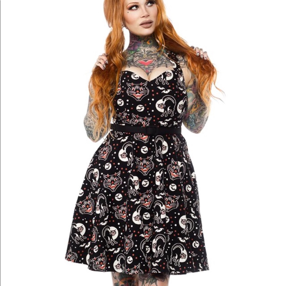 Sourpuss Lucy Fur Halloween Cat Dress
